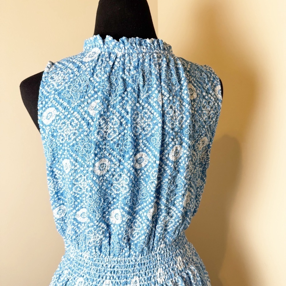 THML Nora Smocked Waist Print Dress M - Picture 12 of 15